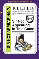 Monty Python Fluxx: Sir Not-Appearing Promo Card