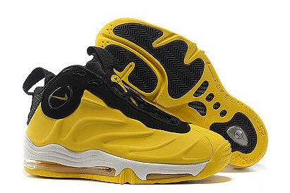 Nike Total Air Foamposite Max Bright Yellow/Black/White Athletic Shoes