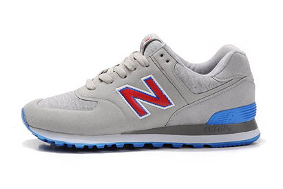 Mens new balance MS574UD Sonic Grey Red Blue Shoes