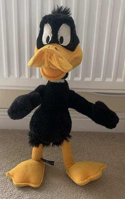 Warner Brothers Studio Store Daffy Duck Bendable Plush Soft Toy 16”