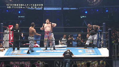 Bad Luck Fale, Tama Tonga & Yujiro Takahashi vs. Toru Yano & The Briscoes (NJPW, Wrestle Kingdom 10)