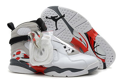 Jordan Basketball Sneaker (White/ Grey/Red) Retro 8 Bugs Bunny Style