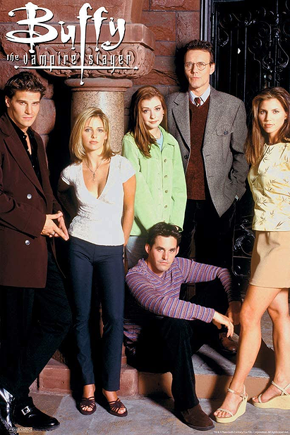 Pyramid America Buffy The Vampire Slayer Group Season 2 90s TV Show Series Horror Cool Wall Decor Art Print Poster 12x18