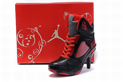 Nike Air Jordan V 5 Heels Black/Red 