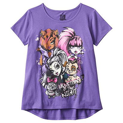 Hybrid Monster High High-Low Tee - Girls 7-16