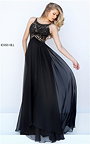 2016 Cheap Beaded Open Back Black Prom Dress By Sherri Hill 50393 Discount