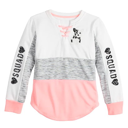 Girls 7-16 Miss Chievous Lace Up Pullover