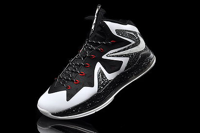 Nike LeBron X P.S Elite %u201CWhite Black Speckle%u201DPE Basketball Shoes