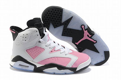Air Jordan 6 Retro White Pink/Black Women's
