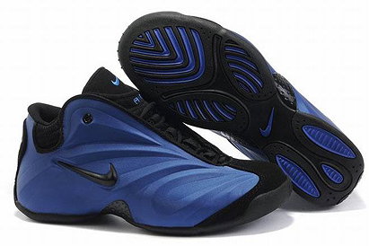 mens blue and black flightposite sneakers 