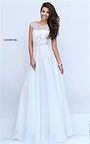 2017 Glamorous Ivory V-back Stone Long Prom Gown From Sherri Hill 50132