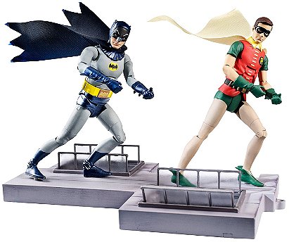 DC Comics Classic TV Series Batman and Robin Action Figure, 2-Pack