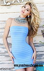 Sherri Hill 32080 Periwinkle Beaded Bandage Cheap Party Dress Short