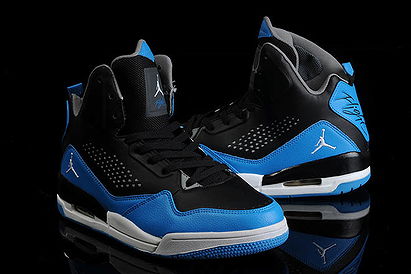 Air Jordan Flight 45 High-cut Nike Athletic Sneakers with White/Black/Royal Blue Colorways for Men