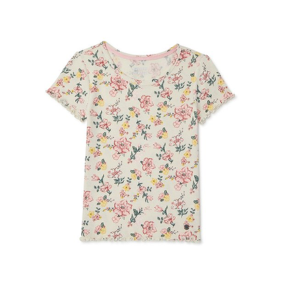 Justice Girls Floral Graphic T-Shirt, Sizes 5-18 & Plus