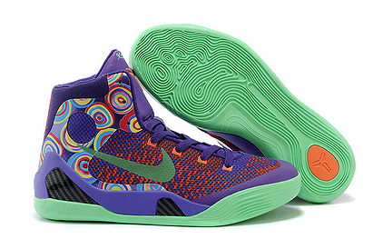 Purple Venom - Zoom Kobe Bryant 9 Elite Mens Orange/Pink/Purple Nike High Sports Sneakers
