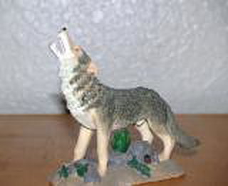 Wolf Figurine - Wolf Howling, Medium (Young's)