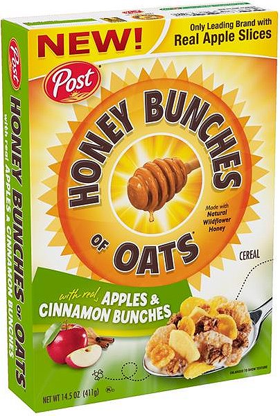 Honey Bunches of Oats with Real Apples & Cinnamon Bunches