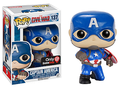 Captain America Civil War Pop!: Captain America Action Pose (GameStop Exclusive)