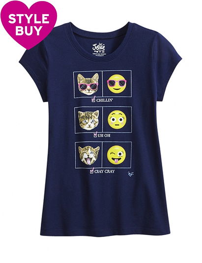 Cat Emoji Gaphic Tee