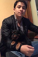 Marv Castillo and his dog