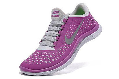 Nike Free 3.0 V4 Running Shoe Magenta Reflect Silver Pure Platinum Womens
