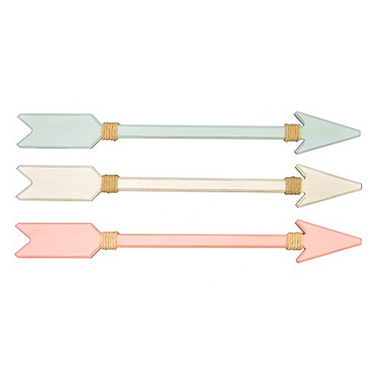 3pk Arrow Plaques Pink/Mint Green/White - Pillowfort™ : Target