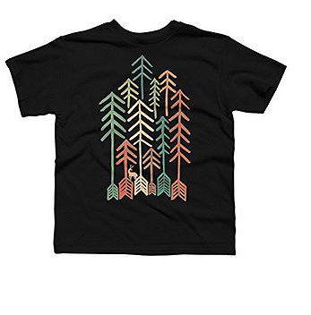 Design By Humans Wilderness Boy's Youth Graphic T Shirt
