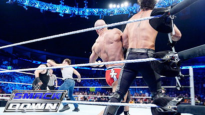 Dean Ambrose & Cesaro vs. Seth Rollins & Kevin Owens (7/30/15)