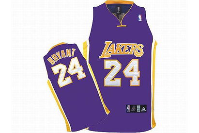 LLAL #24 Kobe Bryant Purple Basketball Jerseys NBA Los Angeles