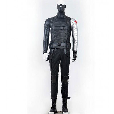 Captain American 2 The Winter Soldier Bucky cosplay costume