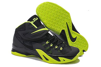 Buy Online Men Nike Basketball Footwear Zoom LeBron Black/Volt Green Solider 8 VIII