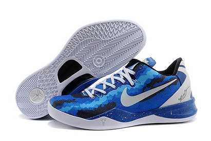 Nike Kobe 8 Royal Blue White and Black Color Mens Sports Shoes