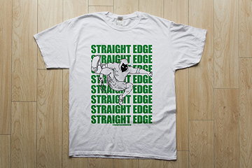 Hardcore Pride Straight Edge White Tee