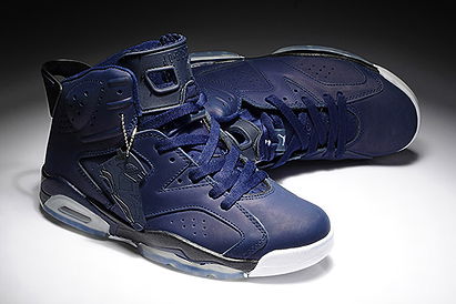 Nike Air Jordan 6 Retro Dark Blue Mens Shoes