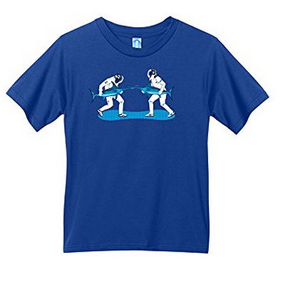 Shirt.Woot - Kids Swordfish Fencing T-Shirt - Royal Blue - 8