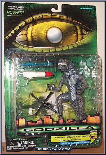 Godzilla 1998 Movie - Tornado Blast Godzilla vs Apache Copter