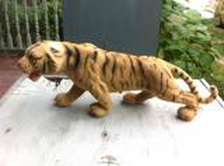Tiger Figurine - Flocked Tiger