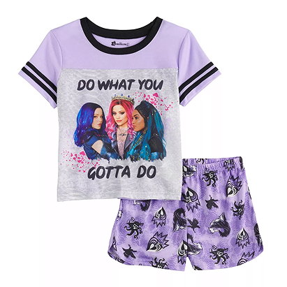 Disney's Descendants Girls 6-14 Top & Shorts Pajama Set