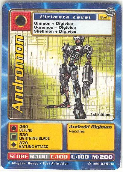 Digimon Digi-battle: Andromon (Bo-11)