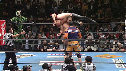 Shinsuke Nakamura, Tomohiro Ishii & Kazushi Sakuraba vs. Captain New Japan, Hiroyoshi Tenzan & Manabu Nakanishi (NJPW, New Japan Cup 2015, 03/05/15)