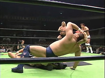 Akira Taue, Takuma Sano, & Takeshi Morishima vs. Jun Akiyama, Yoshihiro Takayama, & Takeshi Morishima (3/6/04)