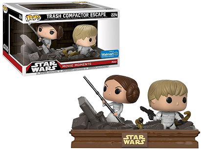 Funko POP! Exclusive Star Wars: Movie Moments - Luke Skywalker and Princess Leia Trash Compactor
