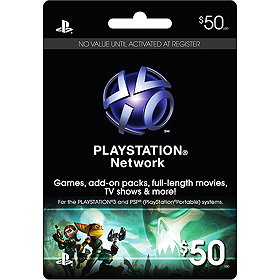 Sony Playstation Network Card - $50