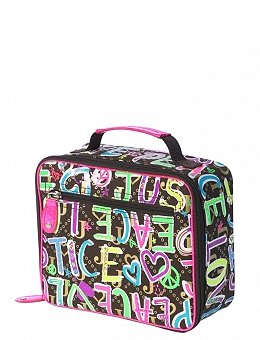 Justice Signature Peace Love Justice Lunch Tote