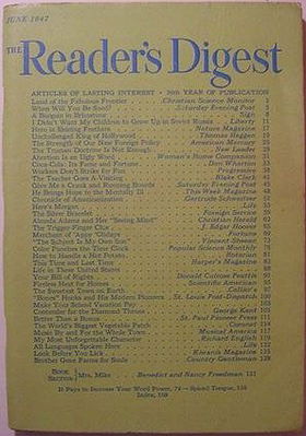 Reader's Digest June 1947