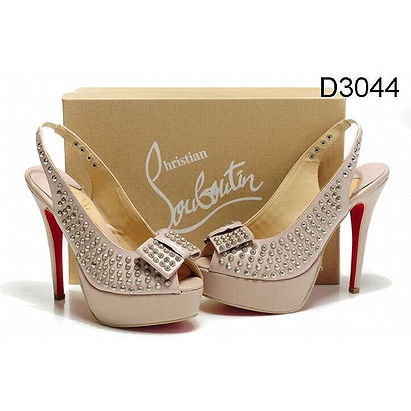 Christian Louboutin Clou Noeud 150mm Studded Slingbacks Pink