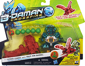 B-Daman Crossfire Strike Cobra Figure with True Aim Barrel (BD-15)