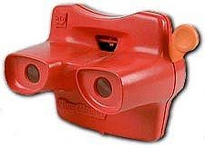 Classic Viewmaster Viewer 3D Model L in RED
