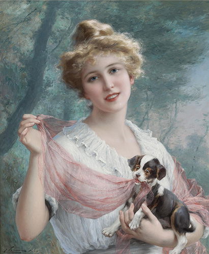 The Mischievous Puppy by Émile Vernon, 1915